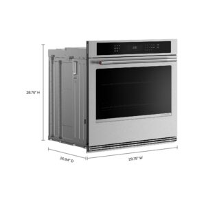 KitchenAid 30-inch Electric Single Wall Oven with No Preheat Air Fry Mode – PrintShield Stainless view 3