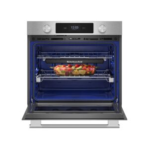 KitchenAid 30-inch Smart Electric Single Wall Oven with Assisted Cooking Modes – PrintShield Stainless view 2