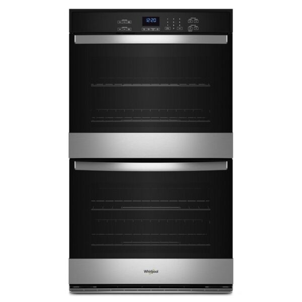 Whirlpool® 30-inch Double Wall Oven with 10 Cu. Ft. Total Capacity and Adjustable Self-Clean