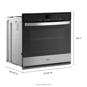 Whirlpool® 30-inch Single Wall Oven with 5.0 Cu. Ft. Capacity and ADA-Compliant Design view 13