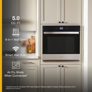 Whirlpool® 30-inch Smart Single Wall Oven with Fan Convection and Air Fry Mode view 3