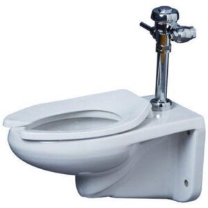 PROFLO Elongated Wall Mount Flush Valve Toilet Bowl Only – Less Flushometer (ADA) view 2
