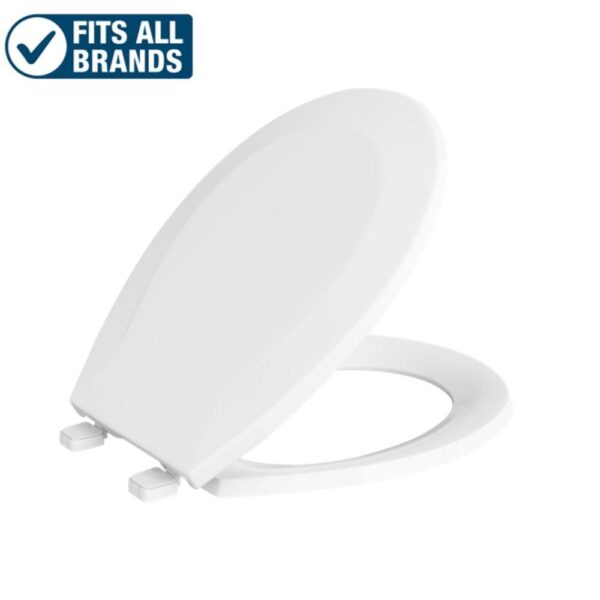 PROFLO Round Closed-Front Toilet Seat and Lid (Tizer Collection)