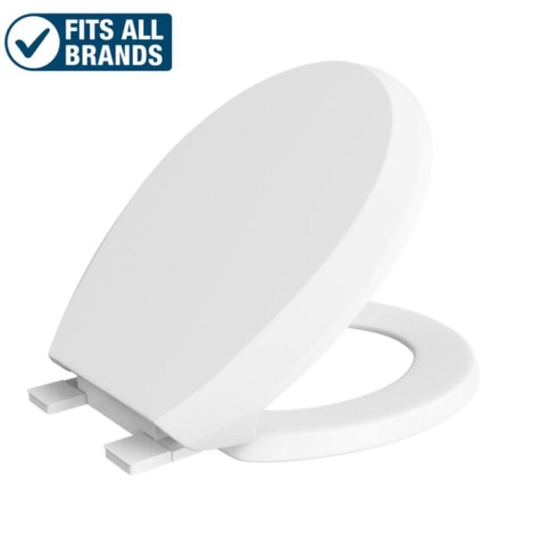 PROFLO Round Closed-Front Toilet Seat with Easy Clean and Quick Release (Crisson Collection)