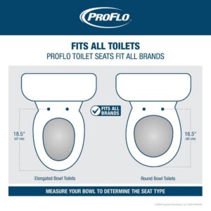 PROFLO Round Closed-Front Toilet Seat and Lid (Elmore Collection) view 2
