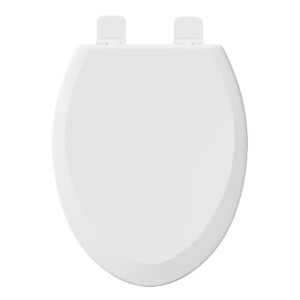 PROFLO Elongated Closed-Front Toilet Seat with Quick Release and Lid (Greenwood Collection) view 4