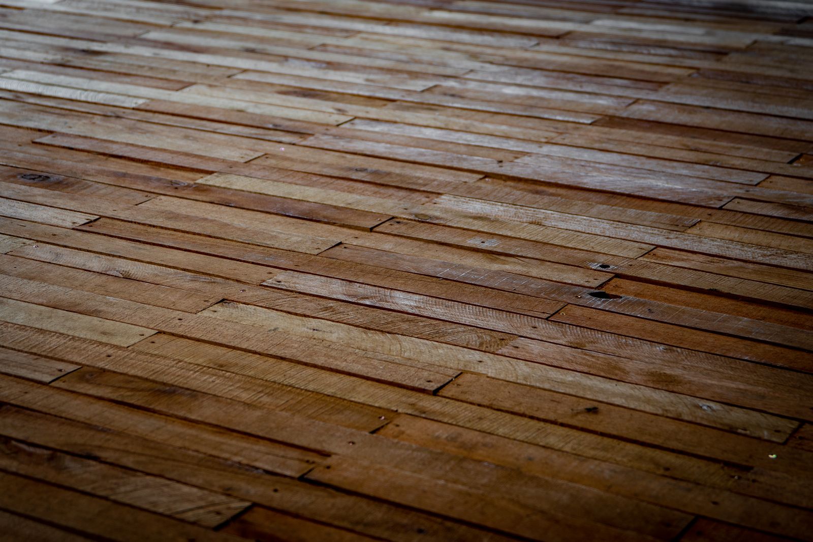 Rustic hardwood flooring