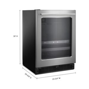 Whirlpool® 24 Inch Wide Undercounter Beverage Center with Towel Bar Handle, 5.2 Cu. Ft. view 3