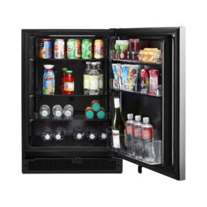 Whirlpool® 24 Inch Wide Undercounter Refrigerator with Towel Bar Handle, 5.1 Cu. Ft. view 2