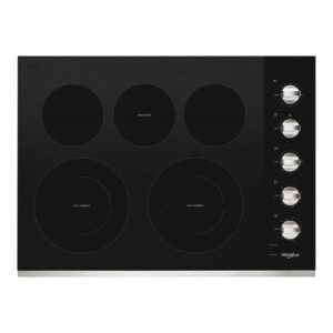 Whirlpool® 30-inch Electric Ceramic Glass Cooktop with Two Dual Radiant Elements
