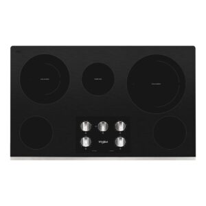 Whirlpool® 36-inch Electric Ceramic Glass Cooktop with Two Dual Radiant Elements