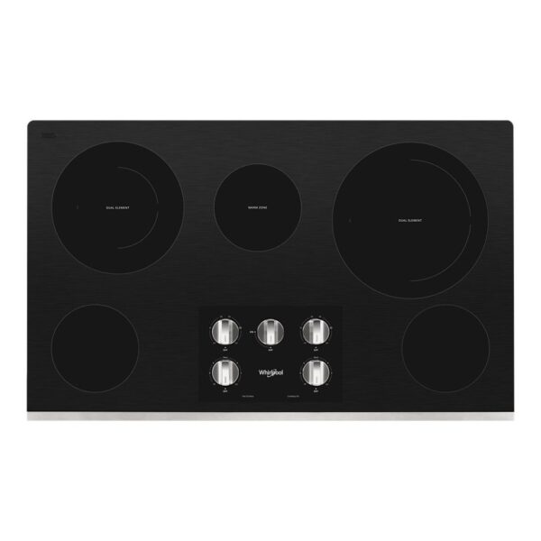 Whirlpool® 36-inch Electric Ceramic Glass Cooktop with Two Dual Radiant Elements