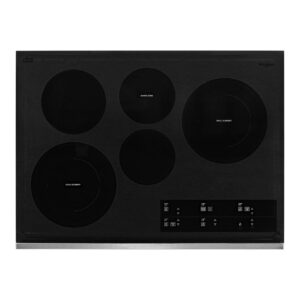 Whirlpool® 30-inch Electric Ceramic Glass Cooktop with Two Dual Radiant Elements and WiFi
