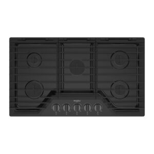 Whirlpool® 36-inch Gas Cooktop with EZ-2-Lift™ Hinged Cast-Iron Grate view 2
