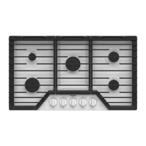 Whirlpool® 36-inch Gas Cooktop with EZ-2-Lift™ Hinged Cast-Iron Grate