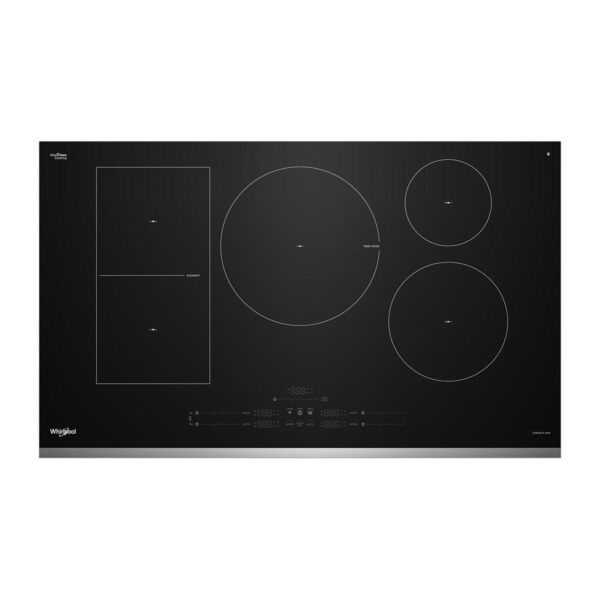 Whirlpool® 36″ Intelligent Induction Cooktop with Temp Cook™ Technology and WipeClean™ Coating