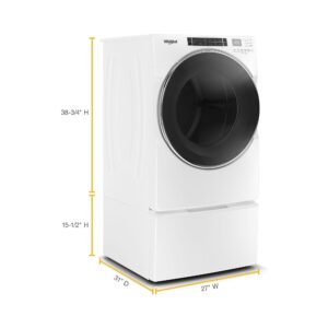 Whirlpool® 7.4 Cu. Ft. Front Load Electric Dryer with Steam Refresh and Sanitize Cycle view 3
