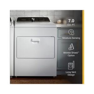 Whirlpool® 7.0 Cu. Ft. Long Vent Gas Moisture Sensing Dryer (WGD500CMW) view 4