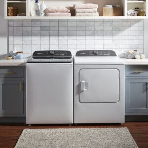 Whirlpool® 7.0 Cu. Ft. Long Vent Gas Moisture Sensing Dryer (WGD500CMW) view 9