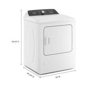Whirlpool 7.0 Cu. Ft. Top Load Gas Dryer with Moisture Sensing and Steam Refresh (WGD5050LW) view 4