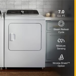 Whirlpool 7.0 Cu. Ft. Top Load Gas Dryer with Moisture Sensing and Steam Refresh (WGD5050LW) view 7