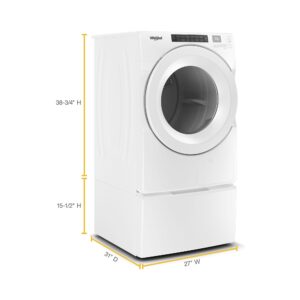 Whirlpool® 7.4 Cu. Ft. Front Load Heat Pump Dryer with Intuitive Touch Controls and Advanced Moisture Sensing view 6