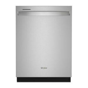 Whirlpool® 24" Stainless Steel Dishwasher with AI Intelligent Wash and Large Capacity Tall Top Rack