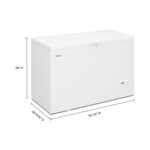 Whirlpool 16 Cu. Ft. Convertible Chest Freezer with 3 Storage Levels, 55 Inch Wide view 15