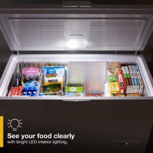Whirlpool 16 Cu. Ft. Convertible Chest Freezer with 3 Storage Levels, 55 Inch Wide view 6