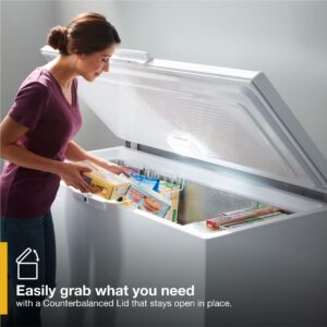 Whirlpool 16 Cu. Ft. Convertible Chest Freezer with 3 Storage Levels, 55 Inch Wide view 7