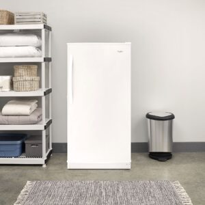 Whirlpool 16 Cu. Ft. Frost Free Upright Freezer, White view 5