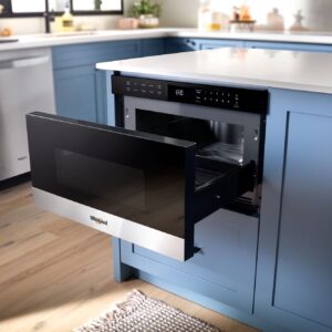 Whirlpool 24 Inch Built In Microwave Drawer with Sensor Cooking, 1.3 Cu. Ft. view 6