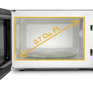 Whirlpool 0.7 Cu. Ft. Countertop Microwave with Steam Clean and 700 Watt Cooking Power view 4