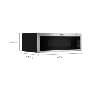 Whirlpool 1.1 Cu. Ft. Low Profile Microwave Hood Combination view 8