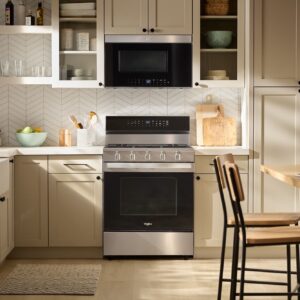 Whirlpool 1.1 Cu. Ft. Air Fry Over the Range Microwave with Flush Built In Design view 12