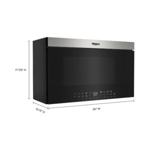 Whirlpool 1.1 Cu. Ft. Air Fry Over the Range Microwave with Flush Built In Design view 15
