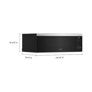 Whirlpool 1.1 Cu. Ft. Smart Low Profile Microwave Hood Combination with Sensor Cooking view 5