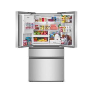 Whirlpool® 21.9 Cu. Ft. 4 Door French Door Refrigerator with In Door Ice System, 36 Inch True Counter Depth view 2