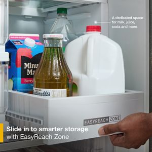 Whirlpool® 21.9 Cu. Ft. 4 Door French Door Refrigerator with In Door Ice System, 36 Inch True Counter Depth view 7