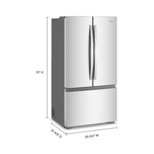 Whirlpool® 24.3 Cu. Ft. True Counter Depth French Door Refrigerator, 36 Inch view 5