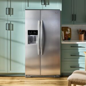 Whirlpool® 21 Cu. Ft. Side by Side Refrigerator with Prep and Store Bins, 36 Inch Counter Depth view 11