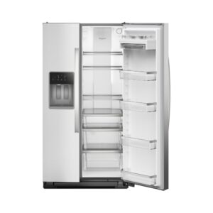 Whirlpool® 21 Cu. Ft. Side by Side Refrigerator with Prep and Store Bins, 36 Inch Counter Depth view 3