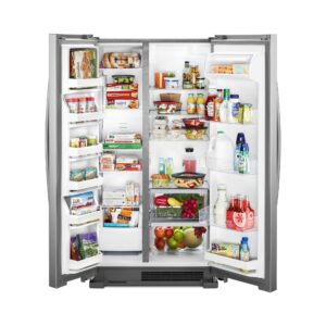 Whirlpool® 25 Cu. Ft. Side by Side Refrigerator with LED Lighting, 36 Inch view 2