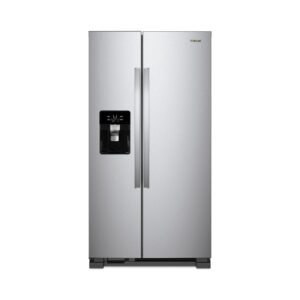 Whirlpool® 21 Cu. Ft. Side by Side Refrigerator with Dual Pad Ice and Water Dispenser, 33 Inch