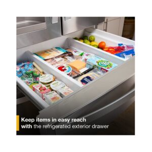 Whirlpool® 25 Cu. Ft. French Door Refrigerator with Refrigerated Exterior Drawer and Exterior Ice and Water Dispenser, 36 Inch view 6
