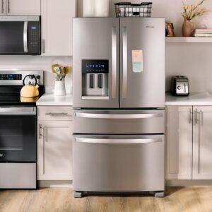 Whirlpool® 25 Cu. Ft. French Door Refrigerator with Refrigerated Exterior Drawer and Exterior Ice and Water Dispenser, 36 Inch view 9