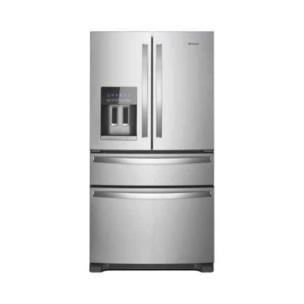 Whirlpool® 25 Cu. Ft. French Door Refrigerator with Refrigerated Exterior Drawer and Exterior Ice and Water Dispenser, 36 Inch
