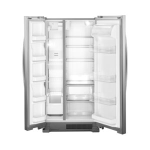 Whirlpool® 22 Cu. Ft. Side by Side Refrigerator with LED Lighting, 33 Inch view 3