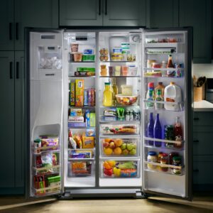Whirlpool® 28.7 Cu. Ft. Side by Side Refrigerator with Prep & Store Bins, 36 Inch view 5