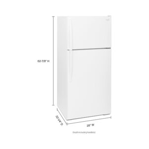Whirlpool 28 Inch Wide Top Freezer Refrigerator, 14.3 Cu. Ft. view 4